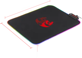 Redragon P026 RGB Mouse Pad, Soft Cloth  for sale in Egypt from Games2Egypt