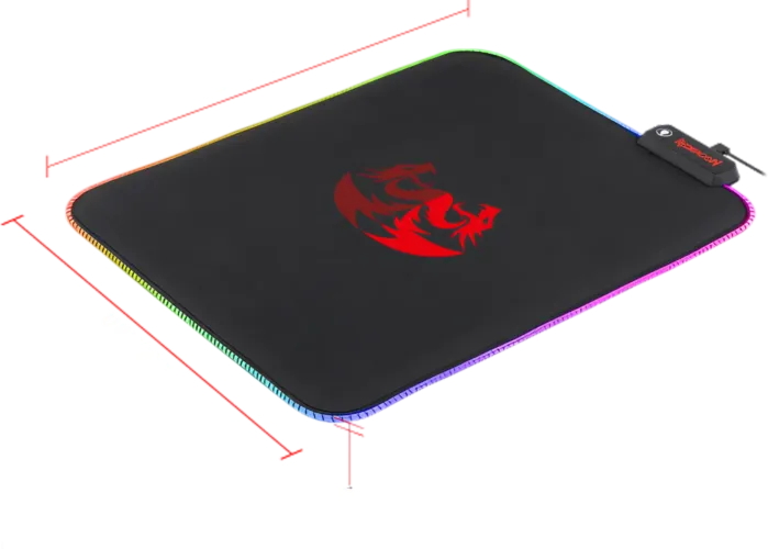 Redragon P026 RGB Mouse Pad, Soft Cloth  for sale in Egypt from Games2Egypt