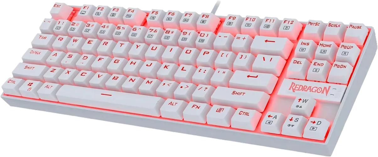 Redragon K552 Mechanical Gaming Keyboard with Cherry MX Red Switch - White  for sale in Egypt from Games2Egypt