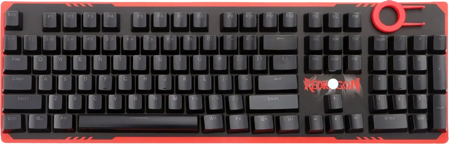 Redragon A101 Double Shot Injection Molded Mechanical Keyboard Keycaps - Black  for sale in Egypt from Games2Egypt