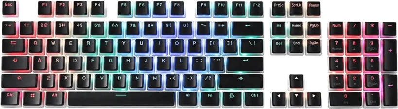  Redragon A130 Black Pudding Keycaps, 104 Keys Standard Doubleshot PBT Keycap Set -  for sale in Egypt from Games2Egypt