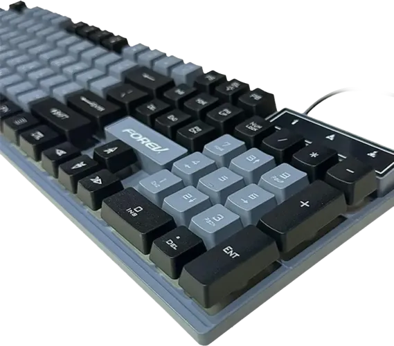 Forev FV-Q8 Wired Gaming Keybaord - Grey and Black