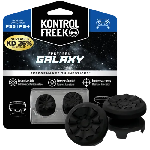 FPS Galaxy Analog Freek and Grips for PS5 and PS4- Black