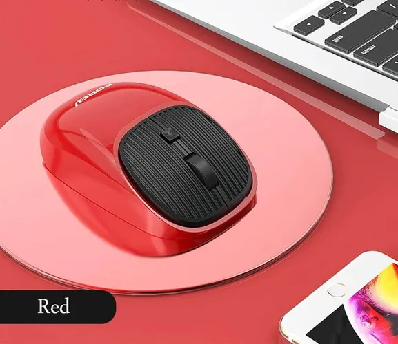 Forev FV-169 Wireless Rechargeable Mouse - RED