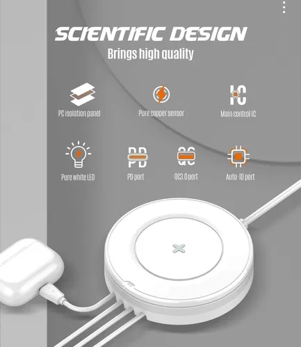 LDNIO AW003 32W Desktop Wireless Charger with 4  usb port