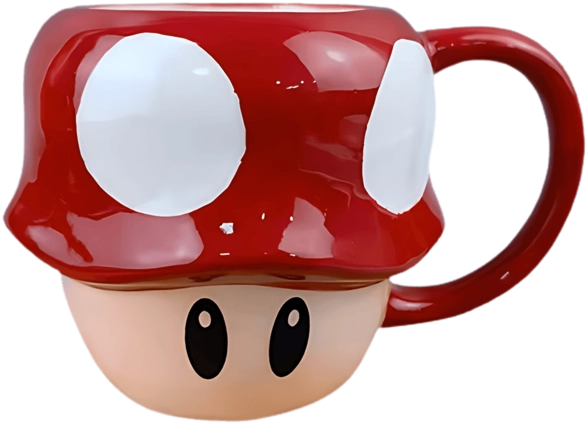 Super Mario Toad Mushroom Ceramic Mug (395 ml)