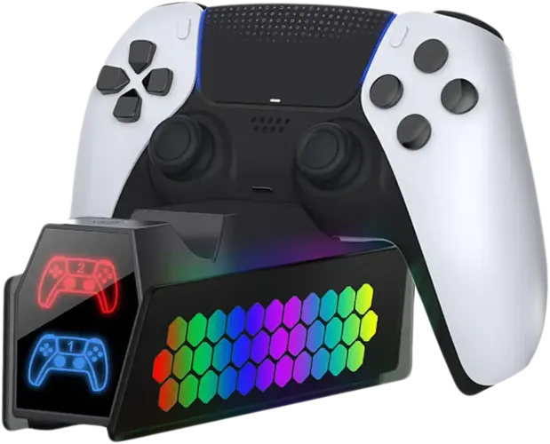 DOBE Dual Charging Dock for PS5 Controllers - RGB