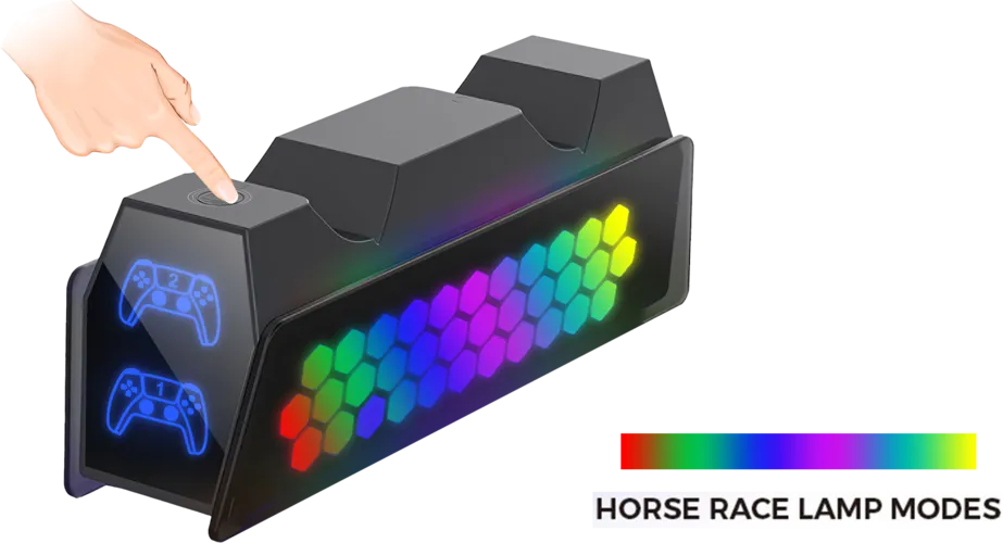 DOBE Dual Charging Dock for PS5 Controllers - RGB