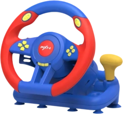 PXN V3 Pro Gaming Racing Wheel - Blue/Red -  for sale in Egypt from Games2Egypt