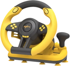 PXN V3 Pro Gaming Racing Wheel - Yellow/Black -  for sale in Egypt from Games2Egypt