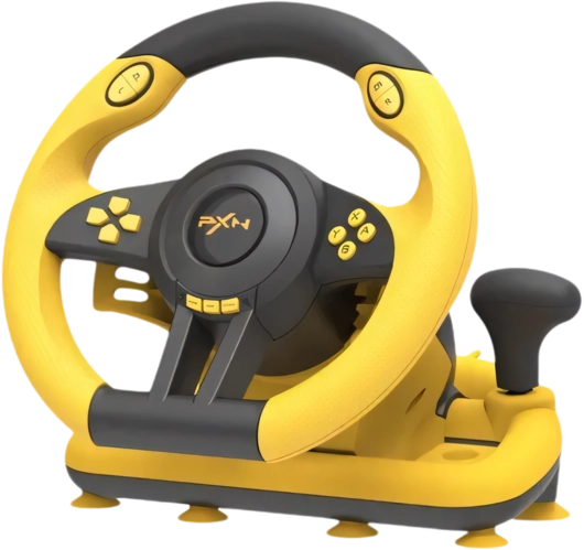 PXN V3 Pro Gaming Racing Wheel - Yellow/Black