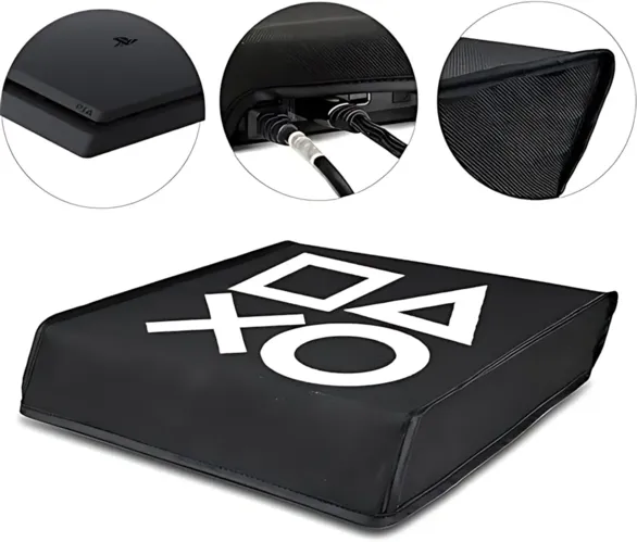 PS4 Slim Console Cover Dust - Black  for sale in Egypt from Games2Egypt