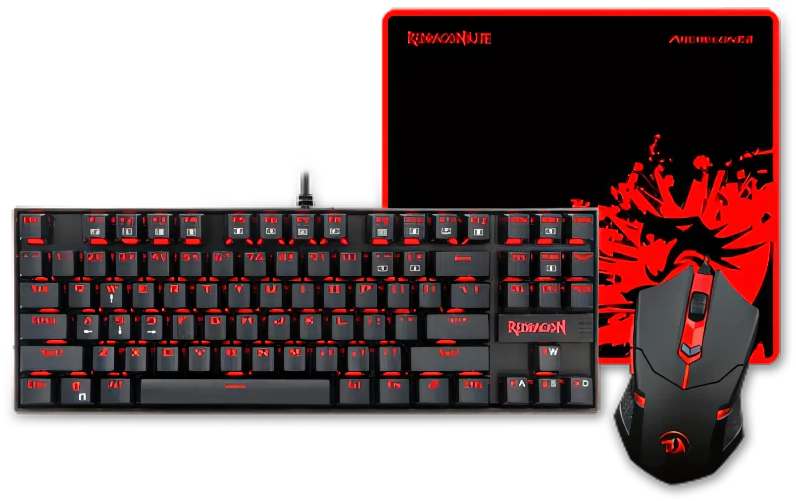 Redragon K552-BA Mechanical Gaming Keyboard and Mouse Combo & Pad   for sale in Egypt from Games2Egypt