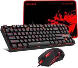 مجموعة لوحة مفاتيح وماوس ميكانيكية للألعاب من Redragon K552-BA  للبيع في مصر من خلال Games2Egypt