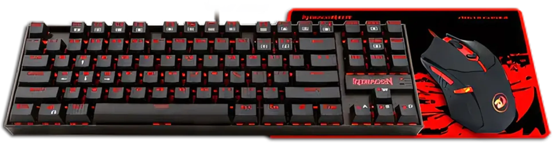 Redragon K552-BA Mechanical Gaming Keyboard and Mouse Combo & Pad 