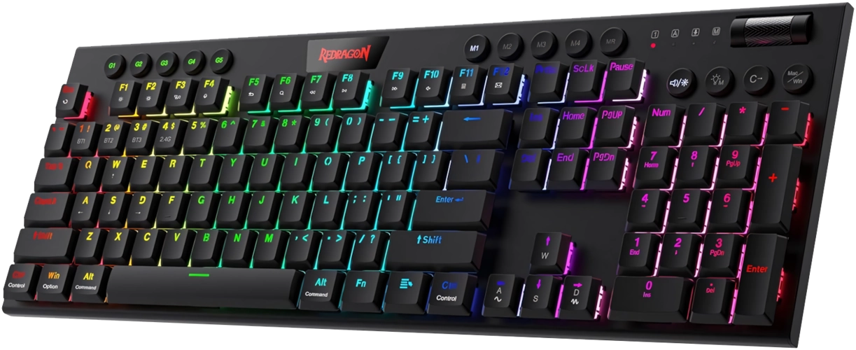 لوحة مفاتيح ميكانيكية Redragon K618 Horus لاسلكية RGB  للبيع في مصر من خلال Games2Egypt