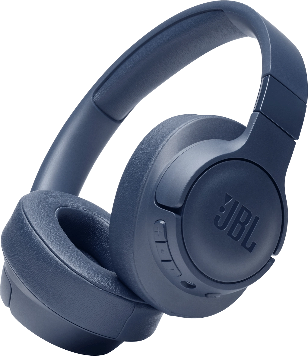 JBL TUNE 710BT Pure Bass Wireless Bluetooth Over Ear Headset - Blue  for sale in Egypt from Games2Egypt