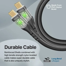 Promate TRANSLINE-CC 60W Ultra-Fast Type-C Cable (1.2m)  for sale in Egypt from Games2Egypt