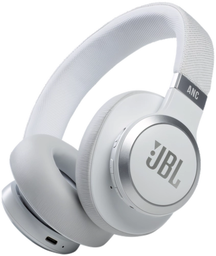 JBL Live 660NC Wireless Bluetooth Over-Ear Headset - White