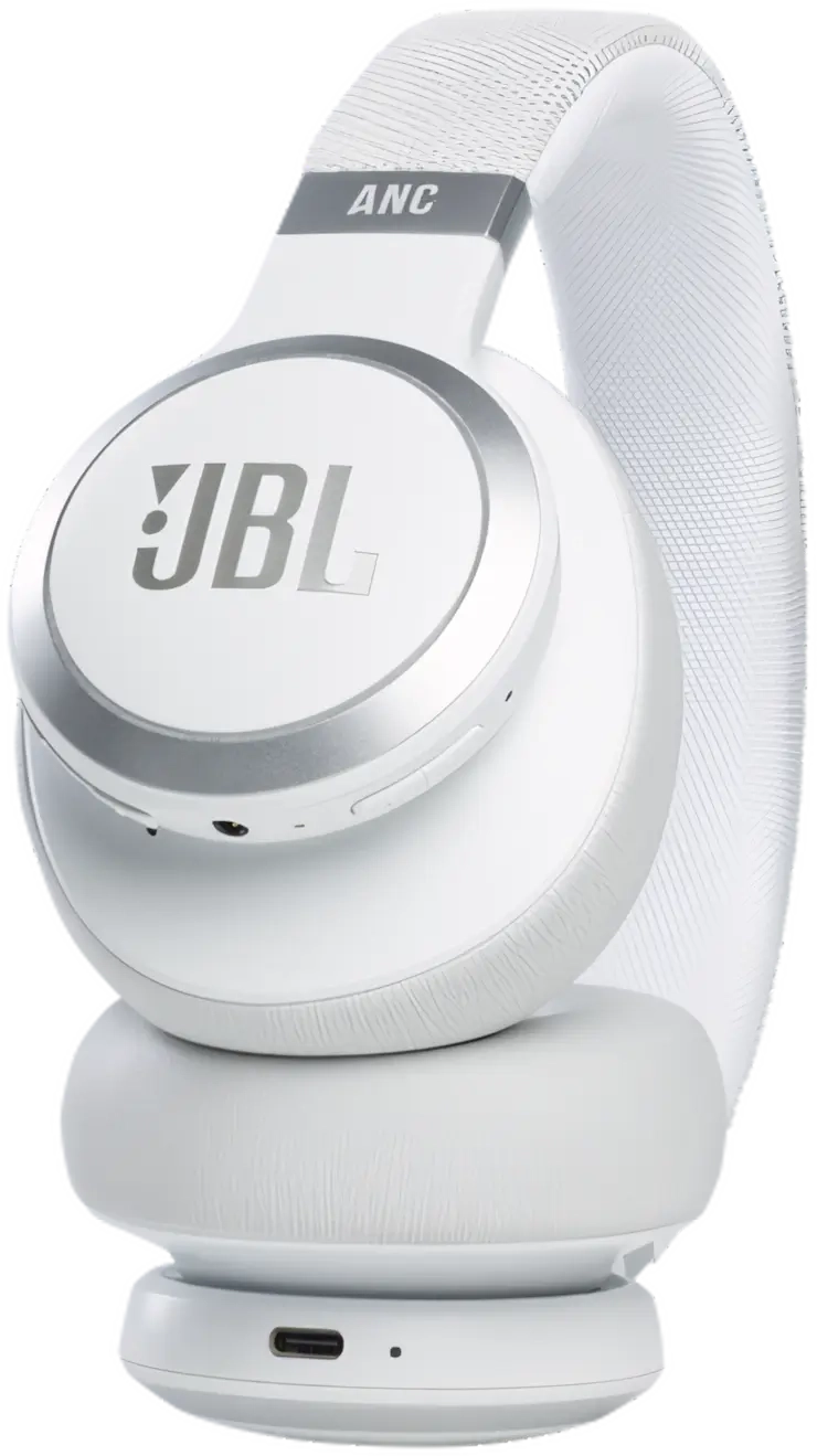 JBL Live 660NC Wireless Bluetooth Over-Ear Headset - White  for sale in Egypt from Games2Egypt