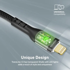 Promate TRANSLINE-CI 27W Ultra-Fast Type-C to Lightning Cable (1.2m)  for sale in Egypt from Games2Egypt