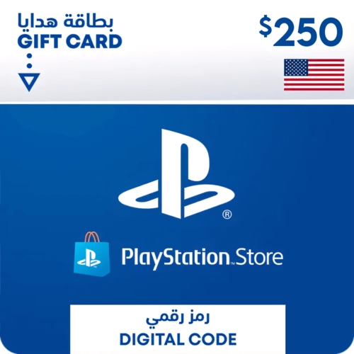 بطاقة شحن بلايستيشن ستور 250$ (امريكي)  للبيع في مصر من خلال Games2Egypt