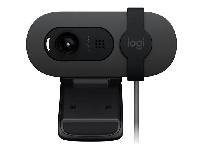 Logitech BRIO 100 Full HD 1080p webcam - GRAPHITE - Black  for sale in Egypt from Games2Egypt