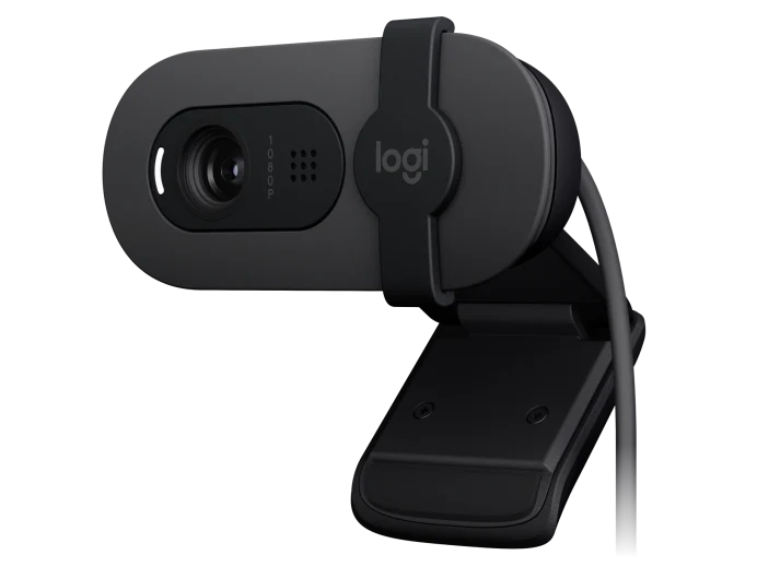 Logitech BRIO 100 Full HD 1080p webcam - GRAPHITE - Black  for sale in Egypt from Games2Egypt