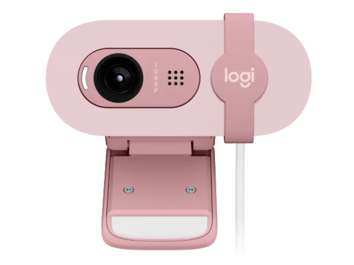 Logitech BRIO 100 Full HD 1080p webcam - Rose  for sale in Egypt from Games2Egypt