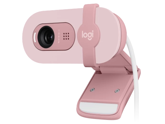 Logitech BRIO 100 Full HD 1080p webcam - Rose  for sale in Egypt from Games2Egypt