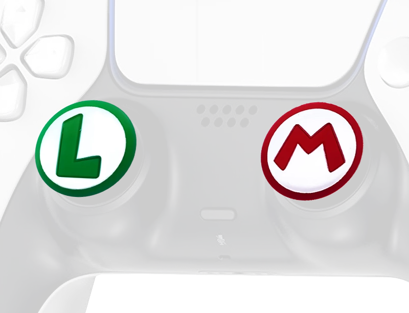 Mario and Luigi Thumb Grips - Green & Red  for sale in Egypt from Games2Egypt