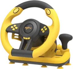 PXN V3 Pro Gaming Racing Wheel - Yellow/Black - Open Sealed -  for sale in Egypt from Games2Egypt