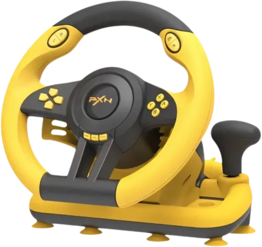 PXN V3 Pro Gaming Racing Wheel - Yellow/Black - Open Sealed  for sale in Egypt from Games2Egypt