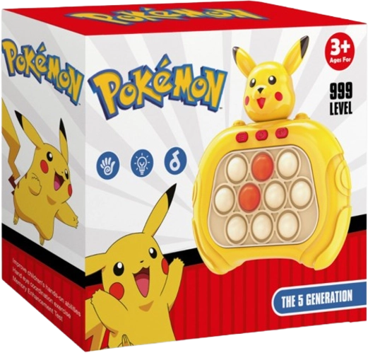 Pokemon Pikachu - Fast Quick Pop it Game Console