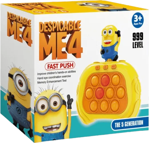 Despicable Me Minions - Fast Quick Pop it Game Console