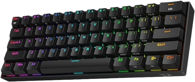 لوحة مفاتيح ميكانيكية لاسلكية للألعاب REDRAGON K530 Draconic Pro RGB 60% - اسود  للبيع في مصر من خلال Games2Egypt