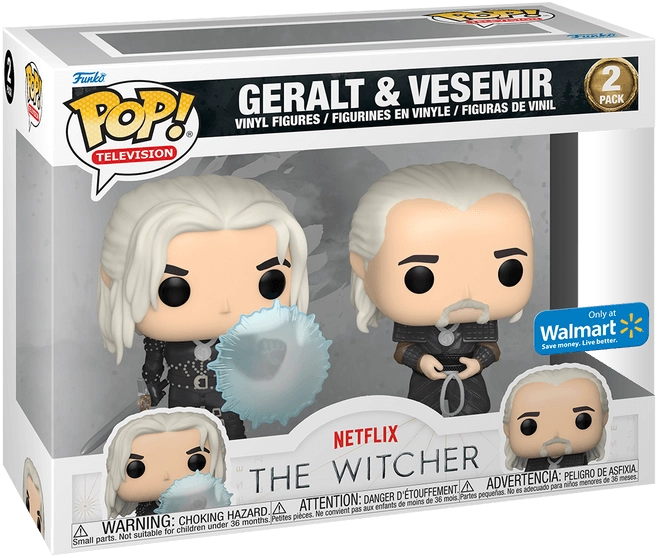 Funko Pop The Witcher S2 - Geralt and Vesemir 2-Pack (Exc)  for sale in Egypt from Games2Egypt