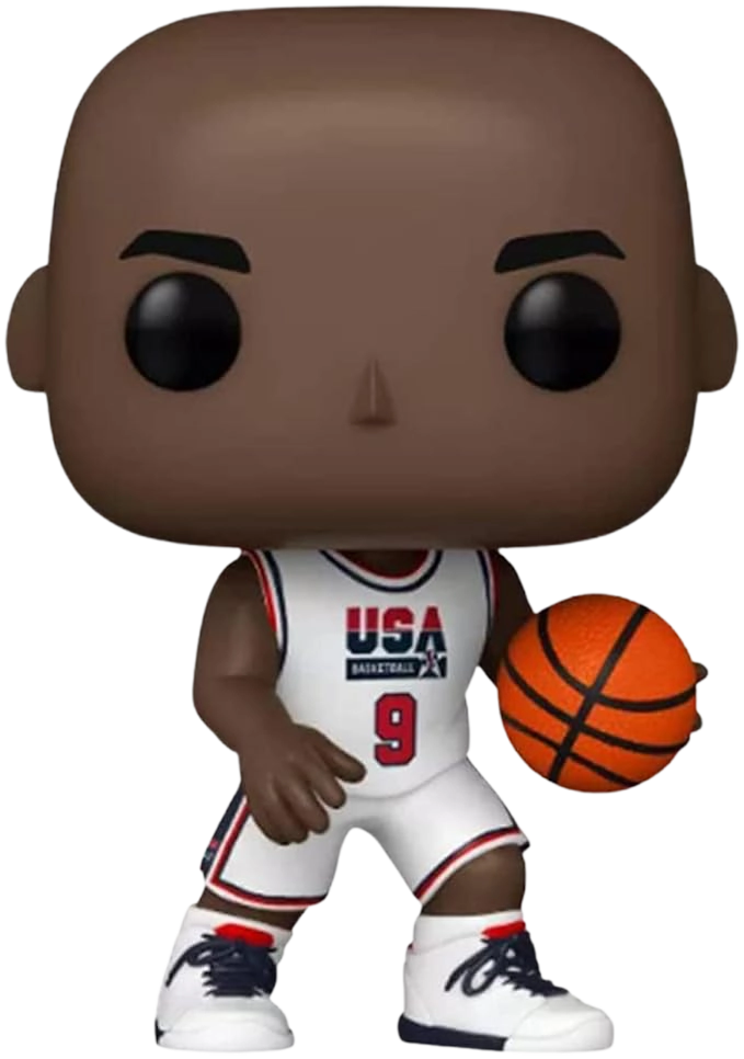 Funko Pop NBA Legends - Michael Jordan (1992 Team USA White Uniform)  for sale in Egypt from Games2Egypt