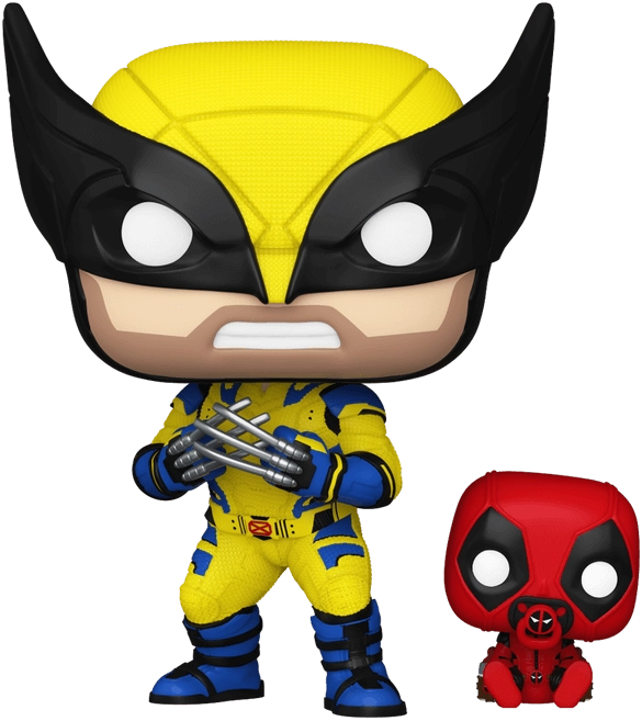 Funko Pop! Super Heroe: Marvel - Wolverine with Babypool  for sale in Egypt from Games2Egypt