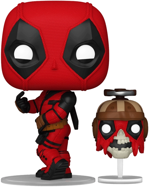 Funko Pop! Super Heroe: Marvel - Deadpool with Headpool  for sale in Egypt from Games2Egypt