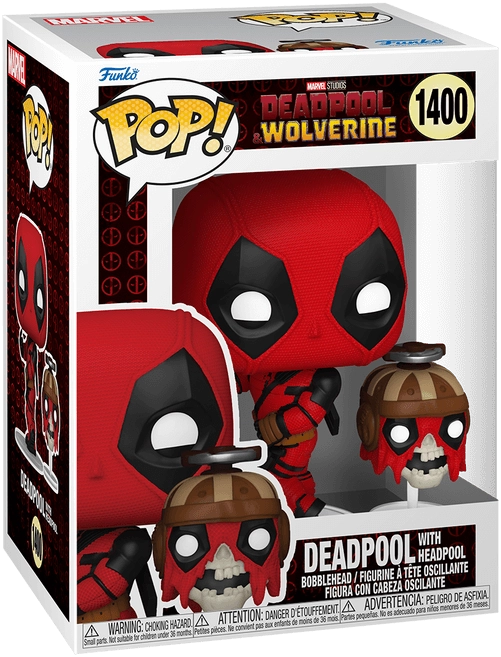 Funko Pop! Super Heroe: Marvel - Deadpool with Headpool  for sale in Egypt from Games2Egypt