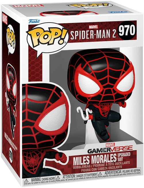 Funko Pop! Super Heroes: Marvel - Spider Man Miles Morales (Upgraded Suit)  for sale in Egypt from Games2Egypt