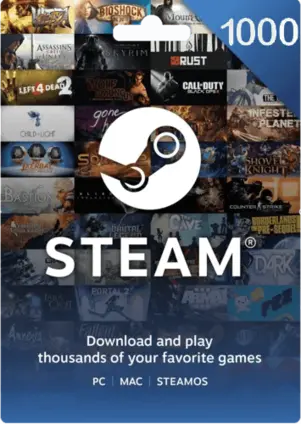 Steam Wallet Gift Card Hong Kong 1000 HKD