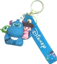 Carton Monsters Inc Sullivan and Mike and Boo - Keychain Medal