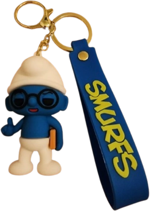 Cartoon The Smurfs (Brainy) - Keychain Medal