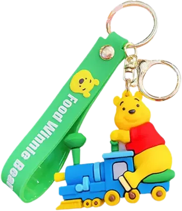 Winnie The Pooh (Train) - Keychain Medal