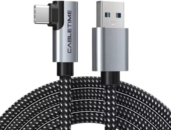 CABLETIME Oculus Quest Meta Type C to Type A VR Link Cable - 16FT (5M)