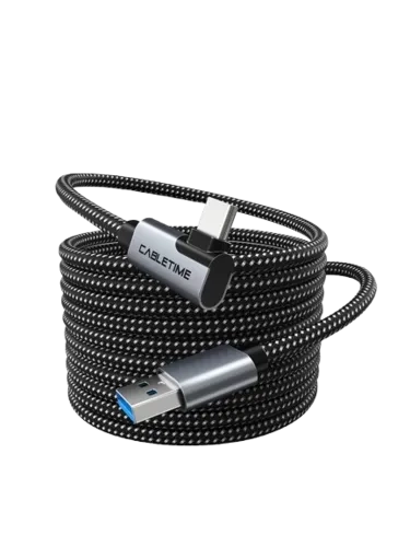 CABLETIME Oculus Quest Meta Type C to Type A VR Link Cable - 16FT (5M)  for sale in Egypt from Games2Egypt