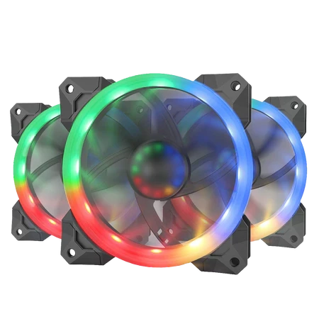 Redragon GC-F008 3 x 120mm - Fan RGB LED  for sale in Egypt from Games2Egypt