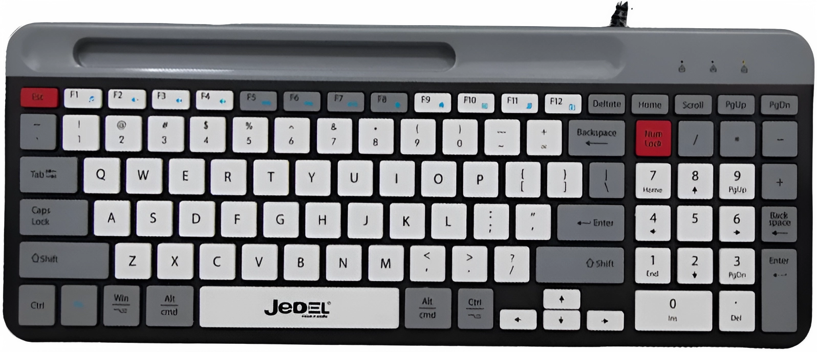 Jedel K37 Wired Slim Chocolate Keyboard With Mobilephone Holder  for sale in Egypt from Games2Egypt